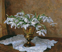 Snowdrops on the Side Table